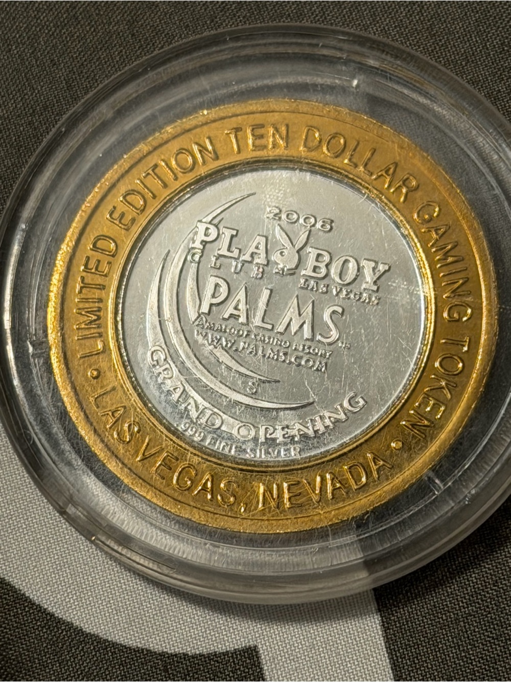 PLAYBOY Two-Tone Gold and Silver Commemorative Token